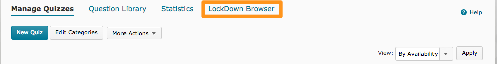 LockDown Browser: Instructions – Teaching with Technology